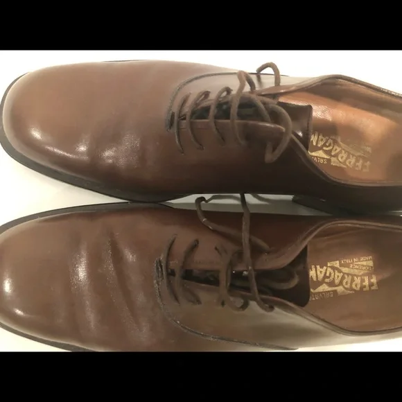 Classic Brown Leather Men's Shoes - Picture 3 of 6